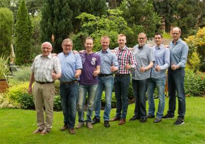 Mrsen - v.l.: Ludwig Schmidt, Heinrich Schmidt, Henning Hohnholt, Carsten Schmidt, Alexander Kunst, Fritz Schtte, Jens Bley, Volker Wessels